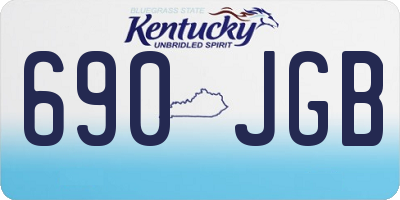 KY license plate 690JGB