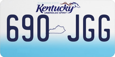 KY license plate 690JGG