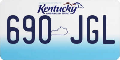 KY license plate 690JGL