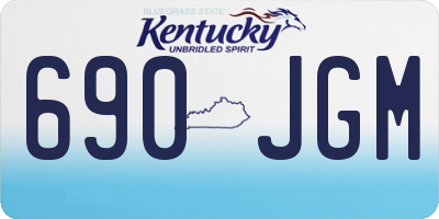 KY license plate 690JGM