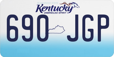 KY license plate 690JGP