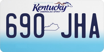 KY license plate 690JHA