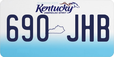 KY license plate 690JHB