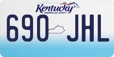 KY license plate 690JHL
