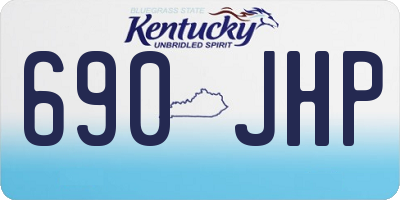 KY license plate 690JHP