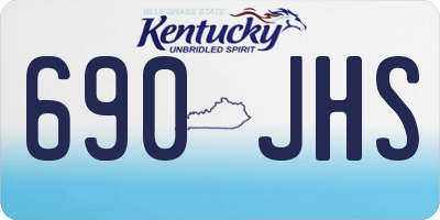KY license plate 690JHS
