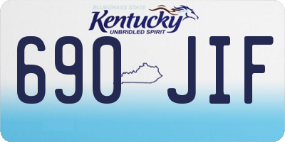 KY license plate 690JIF