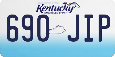 KY license plate 690JIP