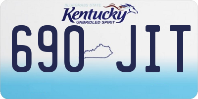 KY license plate 690JIT