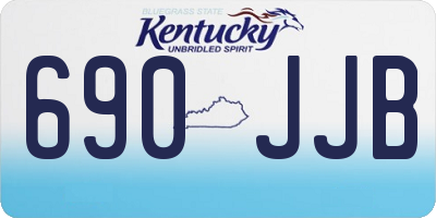 KY license plate 690JJB