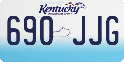 KY license plate 690JJG