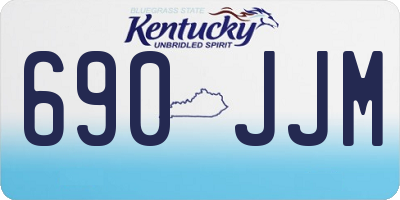 KY license plate 690JJM
