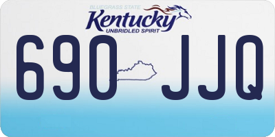 KY license plate 690JJQ