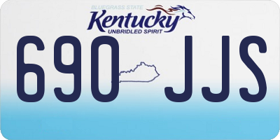 KY license plate 690JJS