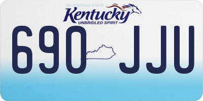 KY license plate 690JJU
