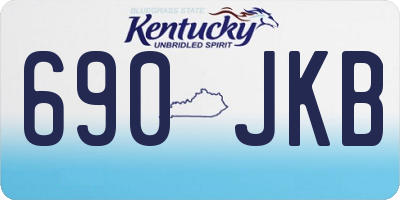 KY license plate 690JKB