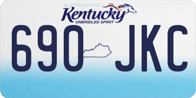 KY license plate 690JKC