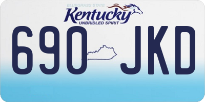 KY license plate 690JKD