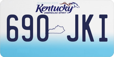 KY license plate 690JKI