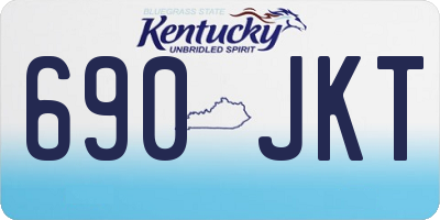 KY license plate 690JKT
