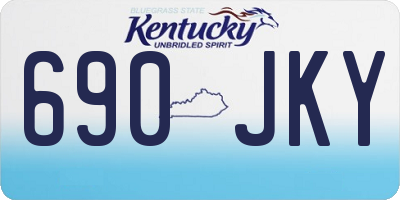 KY license plate 690JKY
