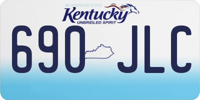 KY license plate 690JLC