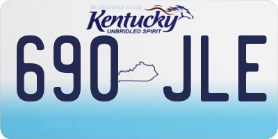 KY license plate 690JLE