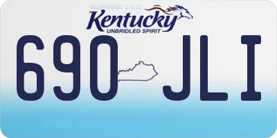 KY license plate 690JLI