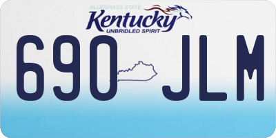 KY license plate 690JLM
