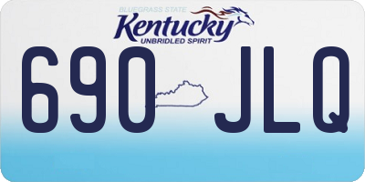 KY license plate 690JLQ