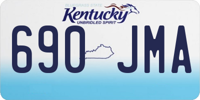 KY license plate 690JMA