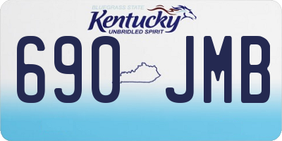 KY license plate 690JMB