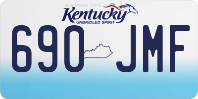 KY license plate 690JMF