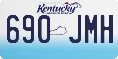 KY license plate 690JMH