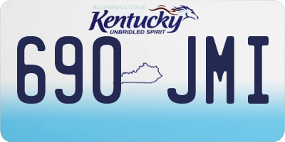 KY license plate 690JMI