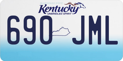 KY license plate 690JML