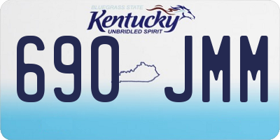 KY license plate 690JMM