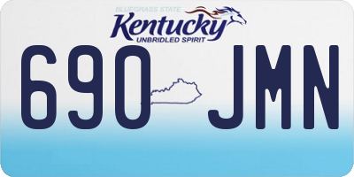 KY license plate 690JMN
