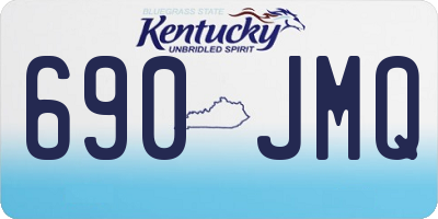 KY license plate 690JMQ