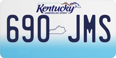 KY license plate 690JMS