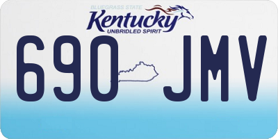 KY license plate 690JMV