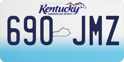 KY license plate 690JMZ