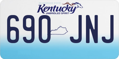 KY license plate 690JNJ