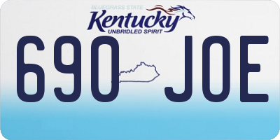 KY license plate 690JOE