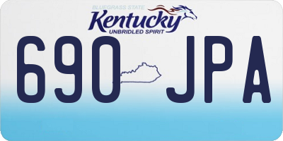 KY license plate 690JPA
