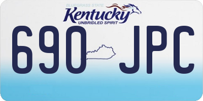 KY license plate 690JPC