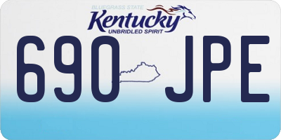 KY license plate 690JPE