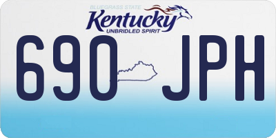 KY license plate 690JPH
