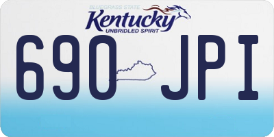 KY license plate 690JPI