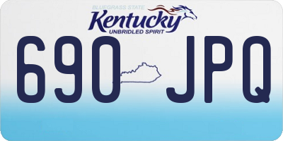 KY license plate 690JPQ